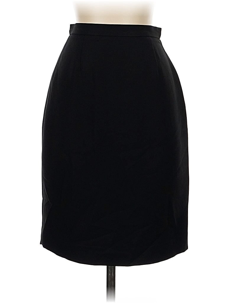 Pre-owned Petite Sophisticate Formal Skirt In Black