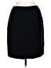Caslon 100% Polyester Solid Black Formal Skirt Size 10 - photo 2