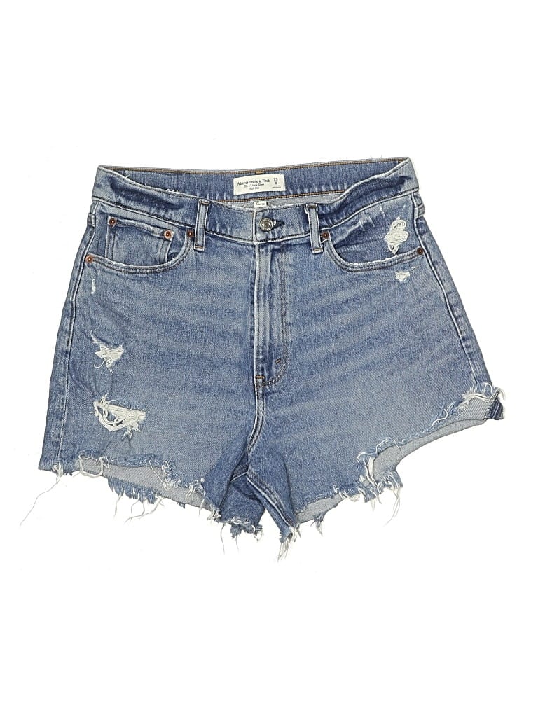 ABERCROMBIE & FITCH Pre-owned Denim Shorts In Blue
