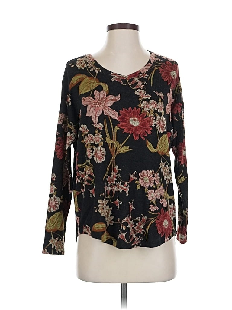 Pre-owned Well Worn 3/4 Sleeve T-shirt In Black