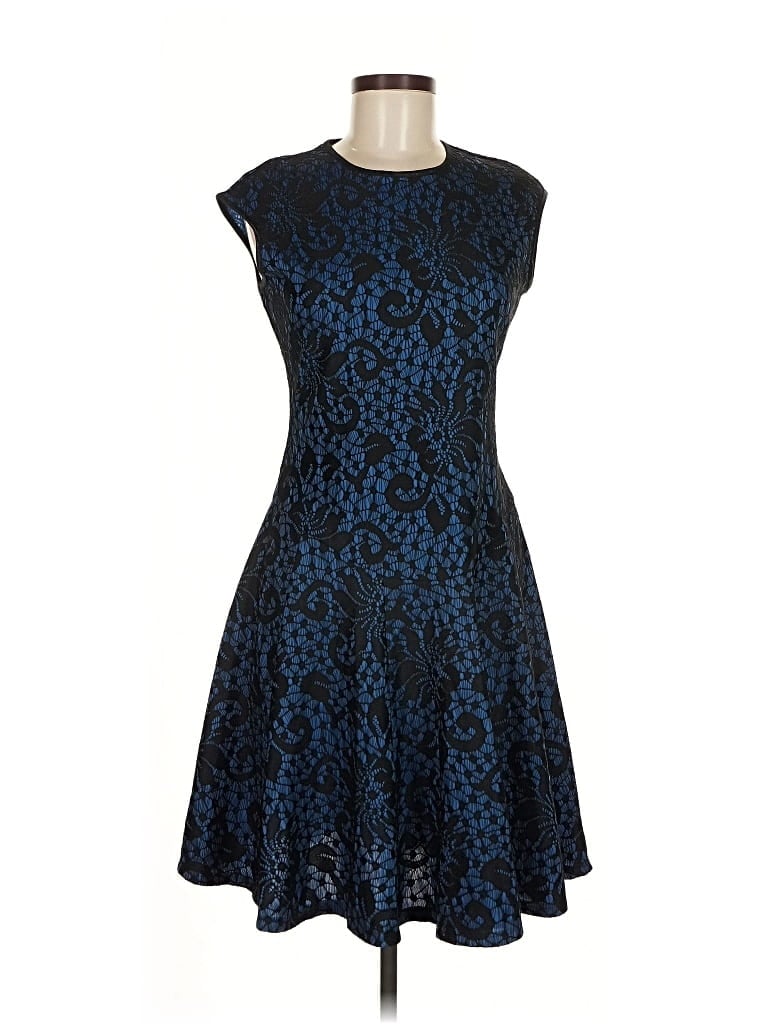 Pre-owned Gabby Skye Cocktail Dress In Blue