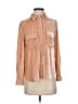 BCBGMAXAZRIA Metallic Tan Long Sleeve Button-Down Shirt Size XS - photo 1