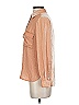 BCBGMAXAZRIA Metallic Tan Long Sleeve Button-Down Shirt Size XS - photo 5