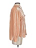 BCBGMAXAZRIA Metallic Tan Long Sleeve Button-Down Shirt Size XS - photo 4