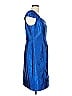 David Meister 100% Polyester Blue Cocktail Dress Size 14 - photo 4