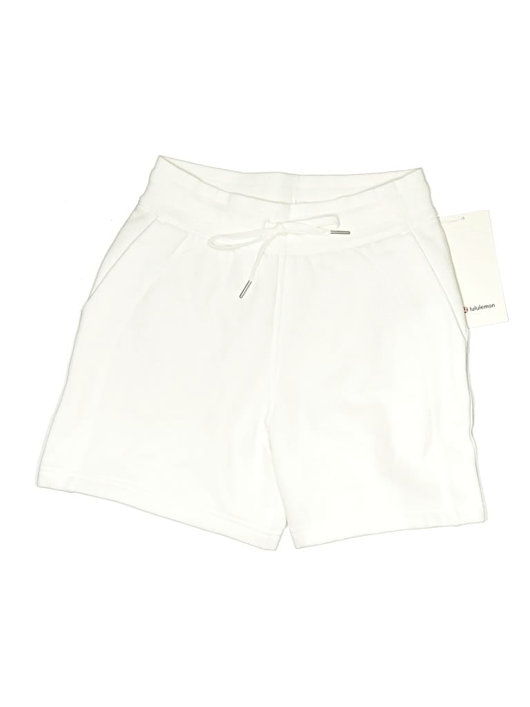 Pre-owned Lululemon Athletica Athletic Shorts In White