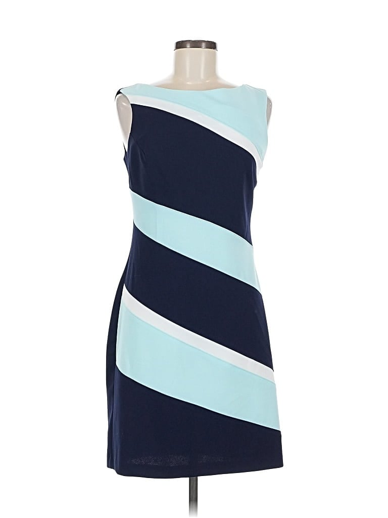 Pre-owned Connected Apparel Cocktail Dress In Blue
