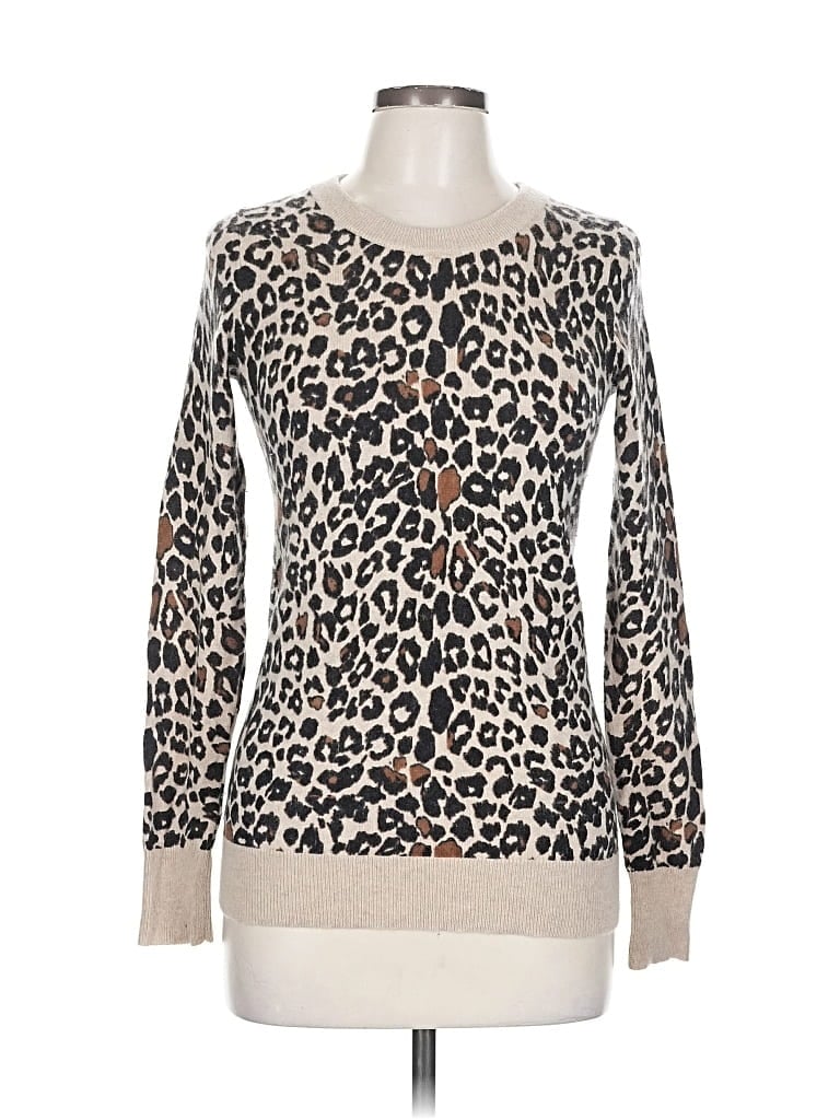 Pre-owned Unbranded Cashmere Cardigan Sweater In Brown