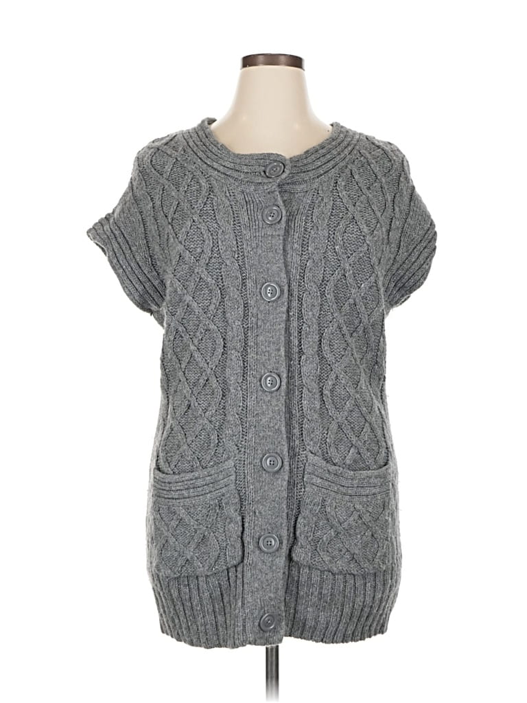 Pre-owned A.n.a. A New Approach Sweater Vest In Gray