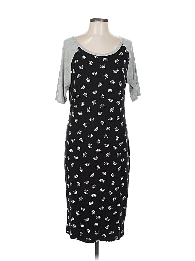 Pre-owned Lularoe Casual Dress In Black