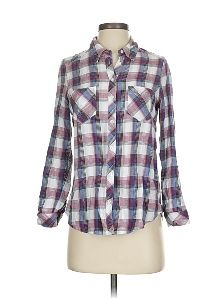 Pre-owned Soft Joie Long Sleeve Button Down Shirt In Red