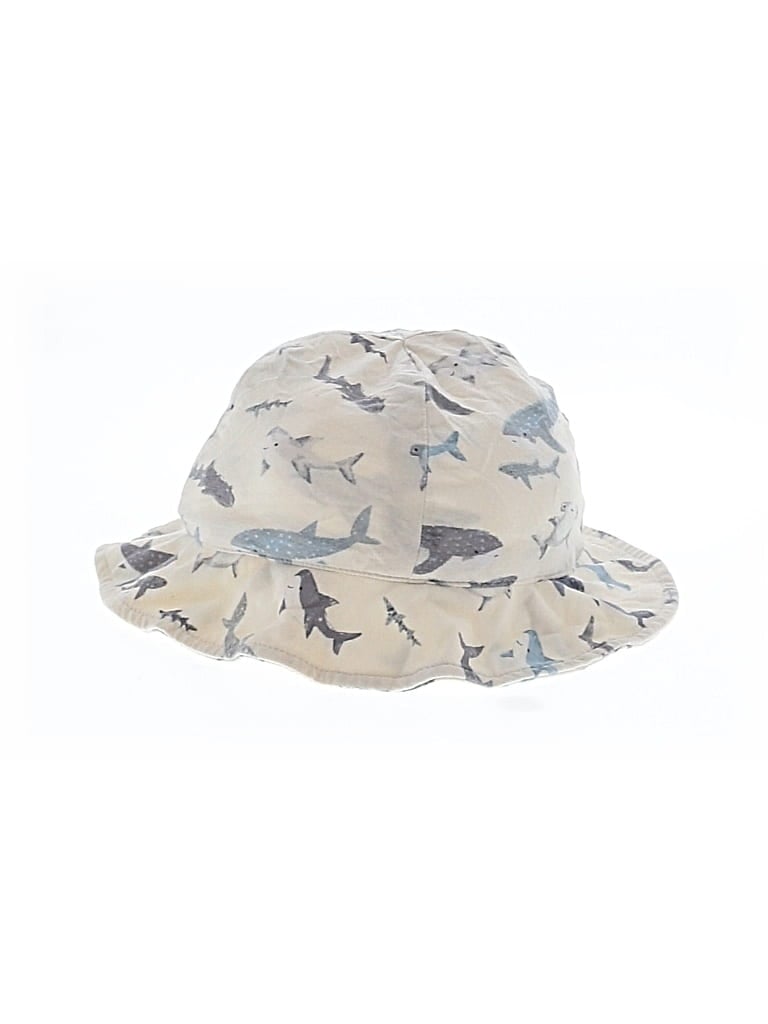 Pre-owned Angel Dear Kids' Bucket Hat In White