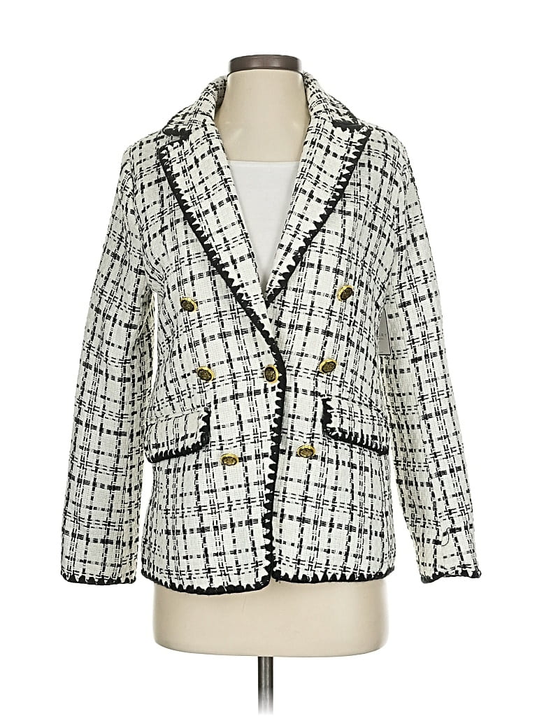 LAUNDRY BY SHELLI SEGAL Pre-owned Blazer Jacket In White