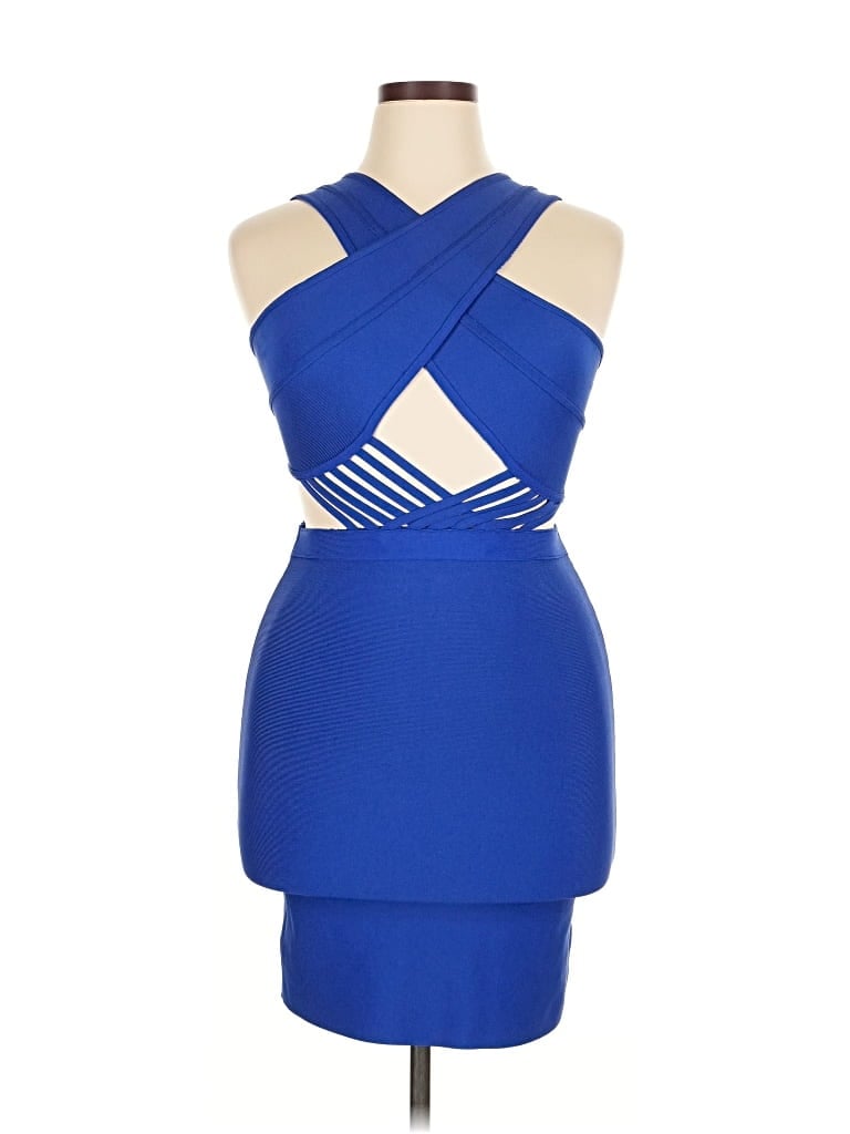 Pre-owned Hybrid & Company Cocktail Dress In Blue