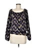 MICHAEL Michael Kors 100% Polyester Purple 3/4 Sleeve Blouse Size M - photo 1
