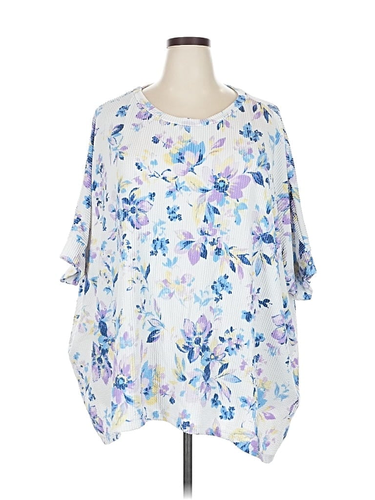 Pre-owned Discount Divas Poncho In Blue