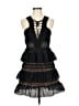 Self-Portrait 100% Polyester Black Cocktail Dress Size 8 - photo 1