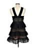 Self-Portrait 100% Polyester Black Cocktail Dress Size 8 - photo 2