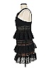 Self-Portrait 100% Polyester Black Cocktail Dress Size 8 - photo 5