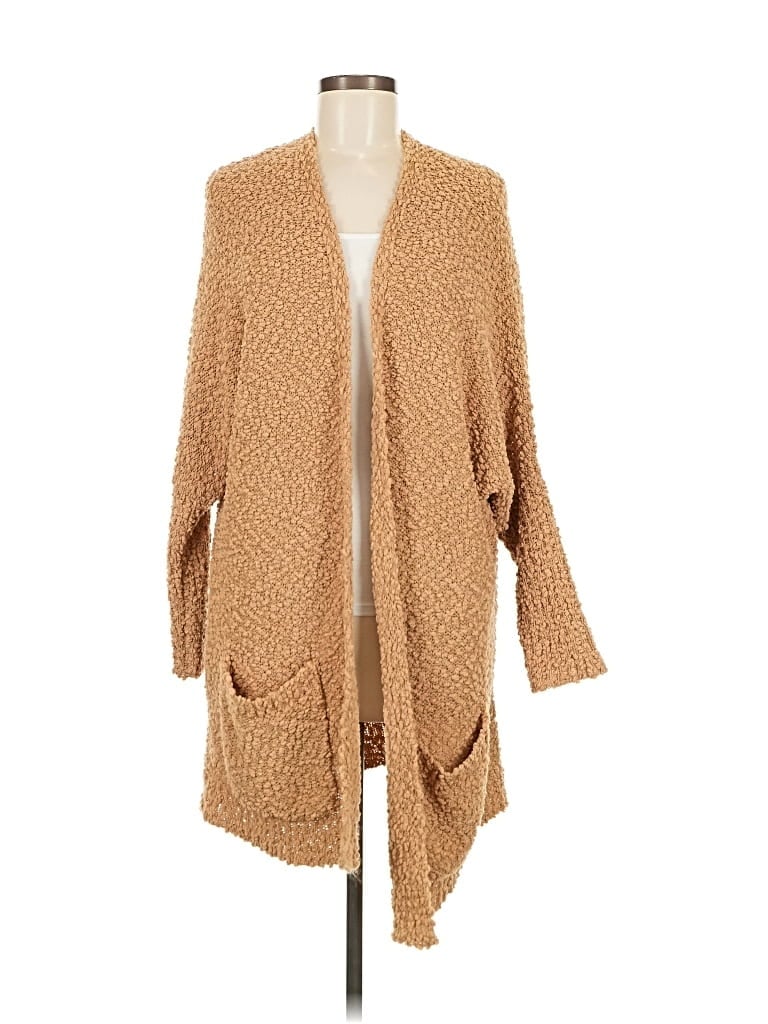 Pre-owned Unbranded Cardigan Sweater In Brown
