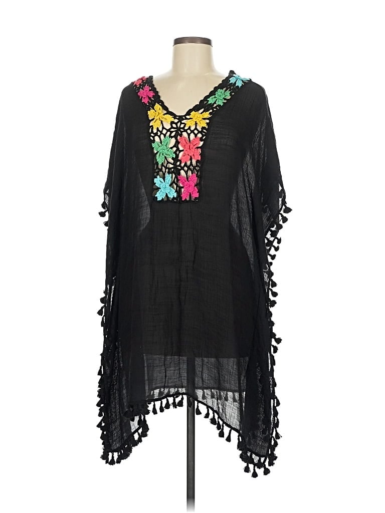 Pre-owned Moss Rose 3/4 Sleeve Blouse In Black