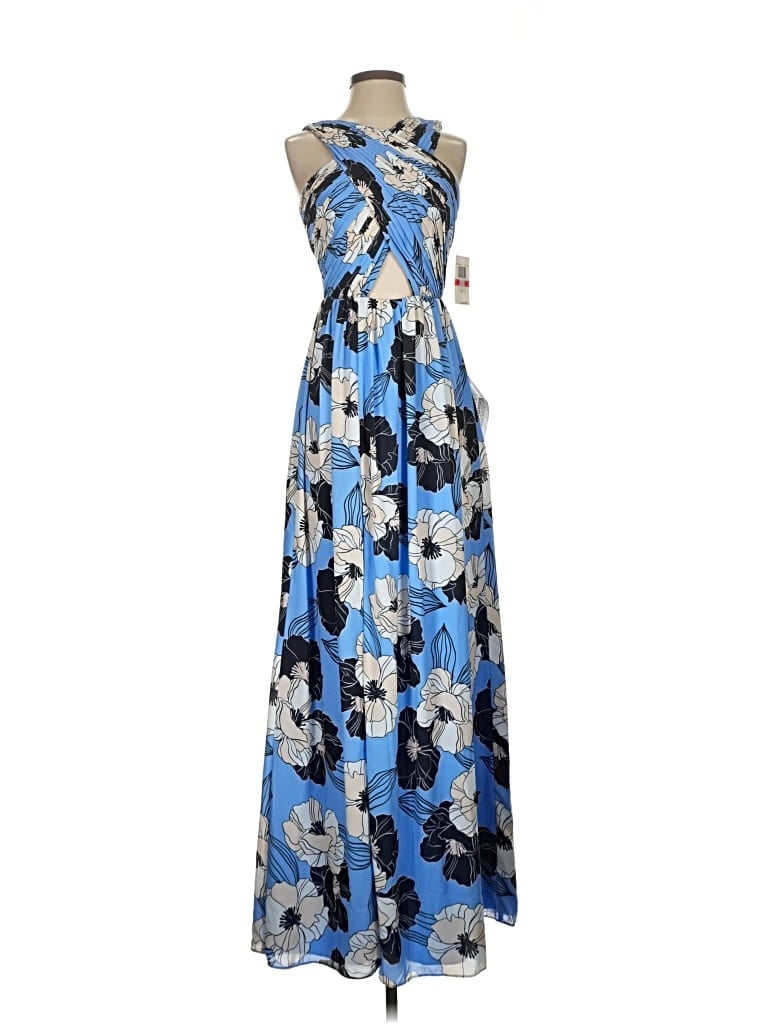 Dress The Population Casual Dress In Blue