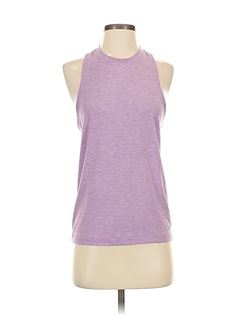 Pre-owned Nobull Tank Top Purple Halter Neckline Tops