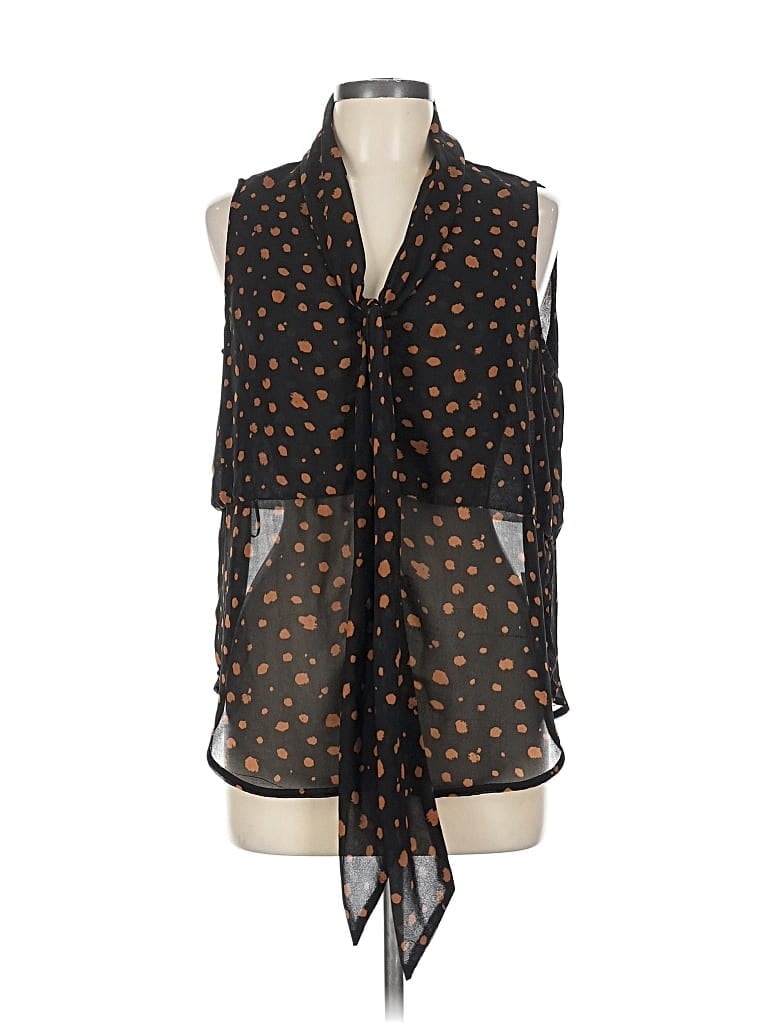 Pre-owned Tcec Sleeveless Blouse In Black