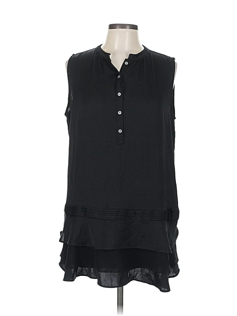 Pre-owned Banana Republic Sleeveless Blouse In Black