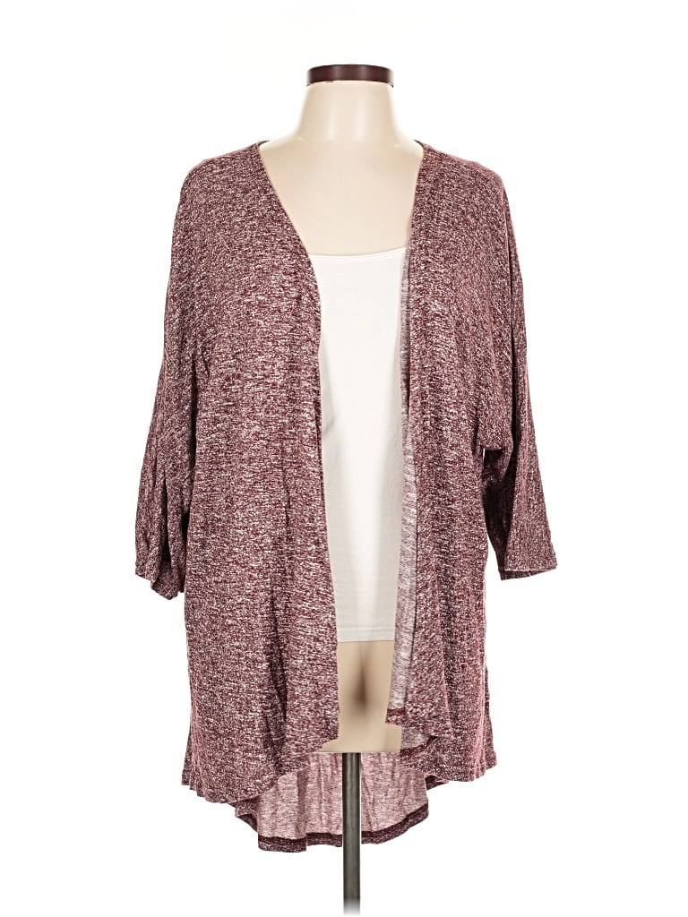 Pre-owned Lularoe Cardigan Sweater In Burgundy