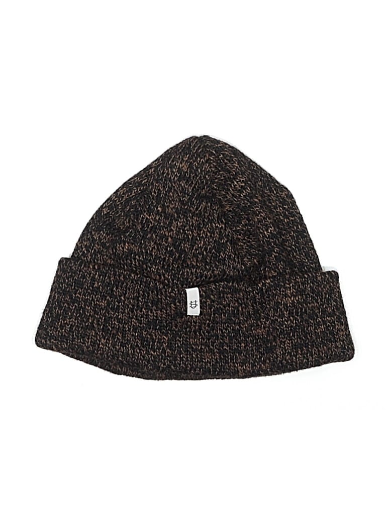 Pre-owned Assorted Brands Beanie Hat In Brown