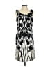 Donna Ricco Graphic Black Cocktail Dress Size 4 - photo 1