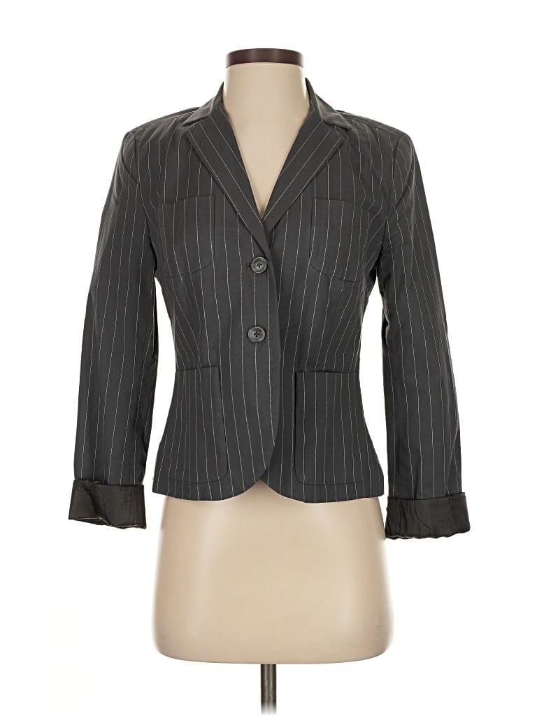 Pre-owned Cabi Blazer Jacket In Gray