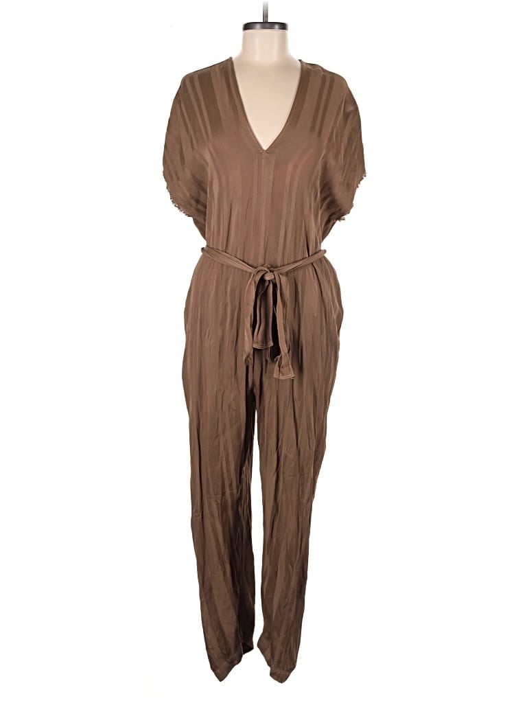 Pre-owned Tina + Jo Jumpsuit In Brown