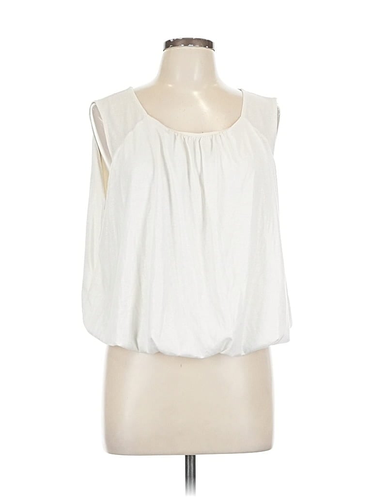 Pre-owned By Anthropologie Sleeveless Blouse In White