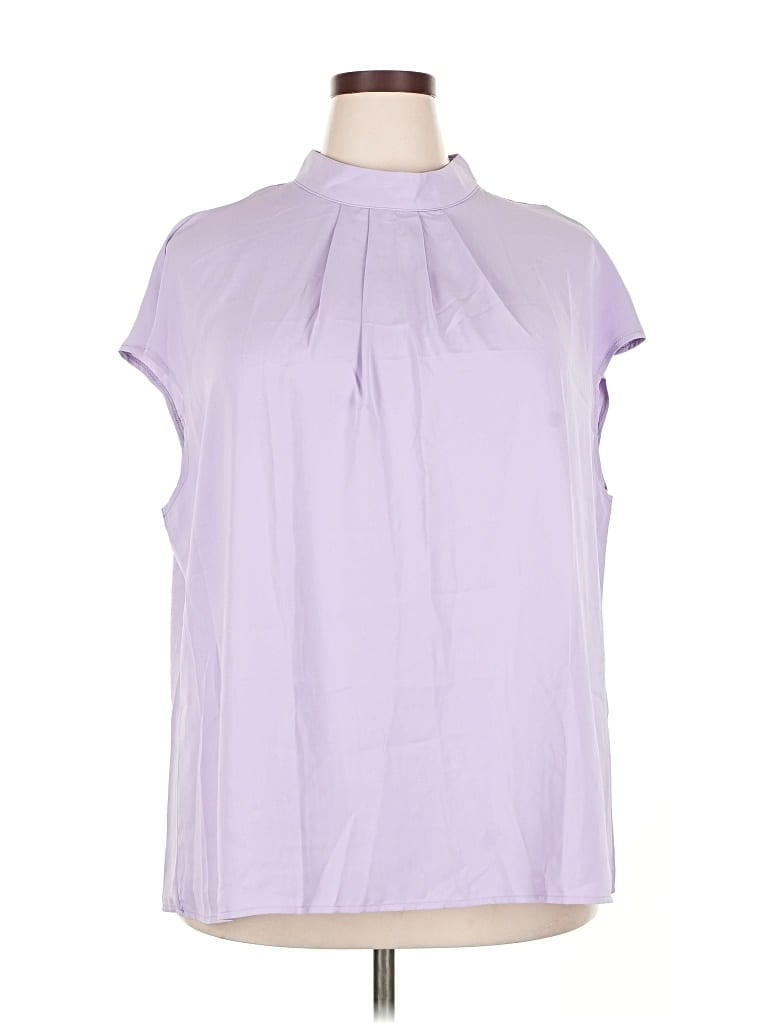 Funlingo Sleeveless Blouse In Purple