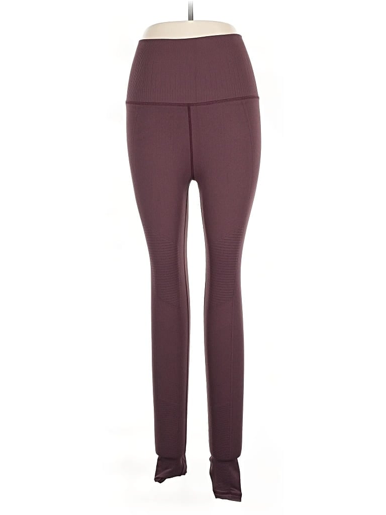 Pre-owned Avocado Active Pants In Burgundy