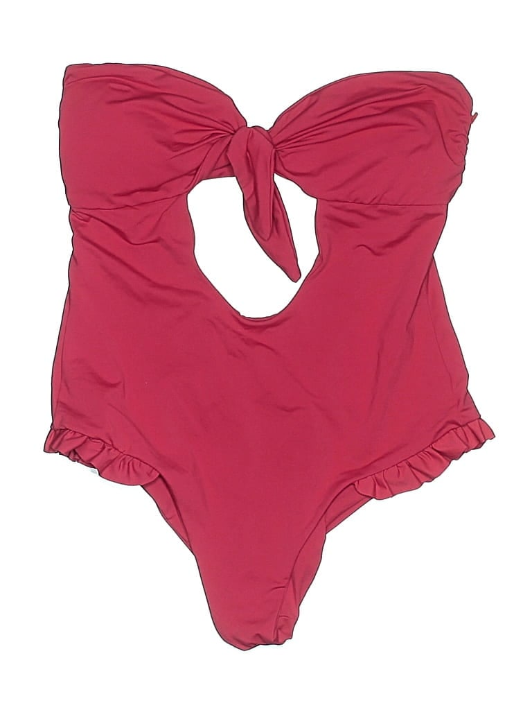 IVY PARK Pre-owned One Piece Swimsuit In Burgundy
