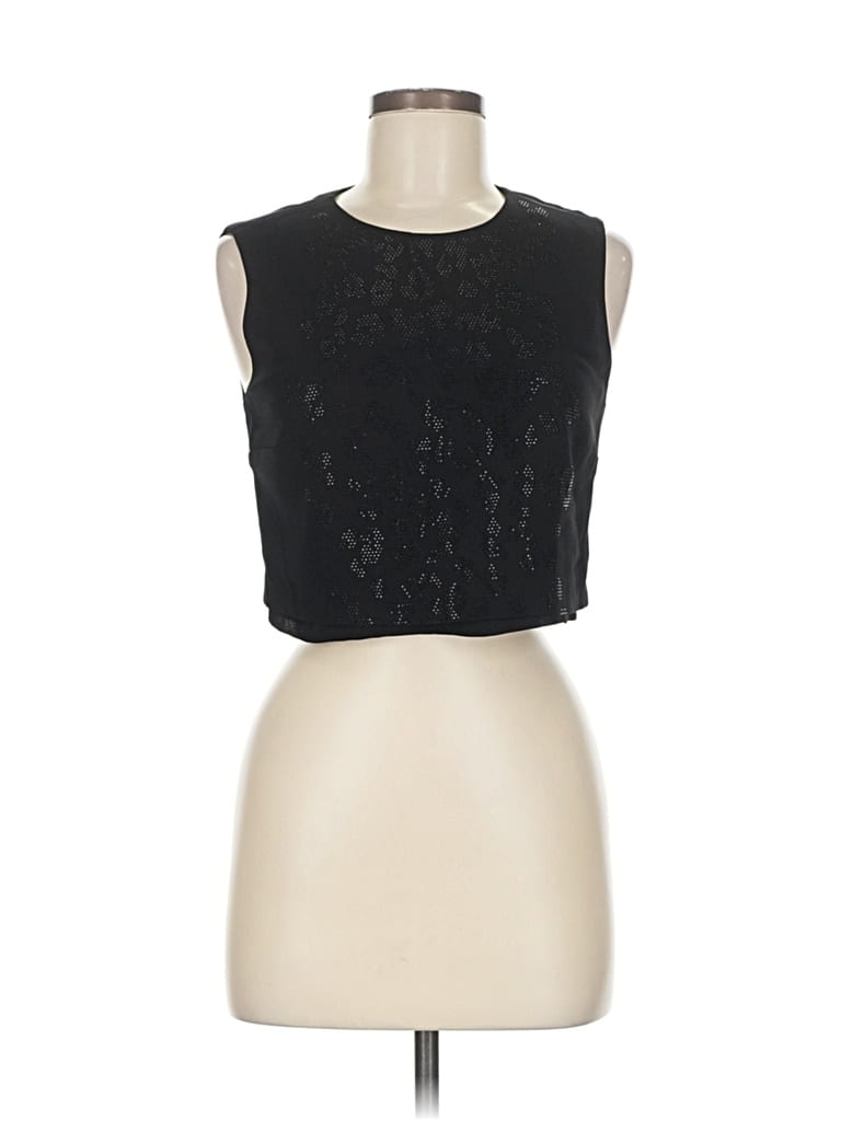 Click to view more detailed imagery on our partner's website Pre-owned A.l.c Sleeveless Top Black Keyhole Neckline Tops