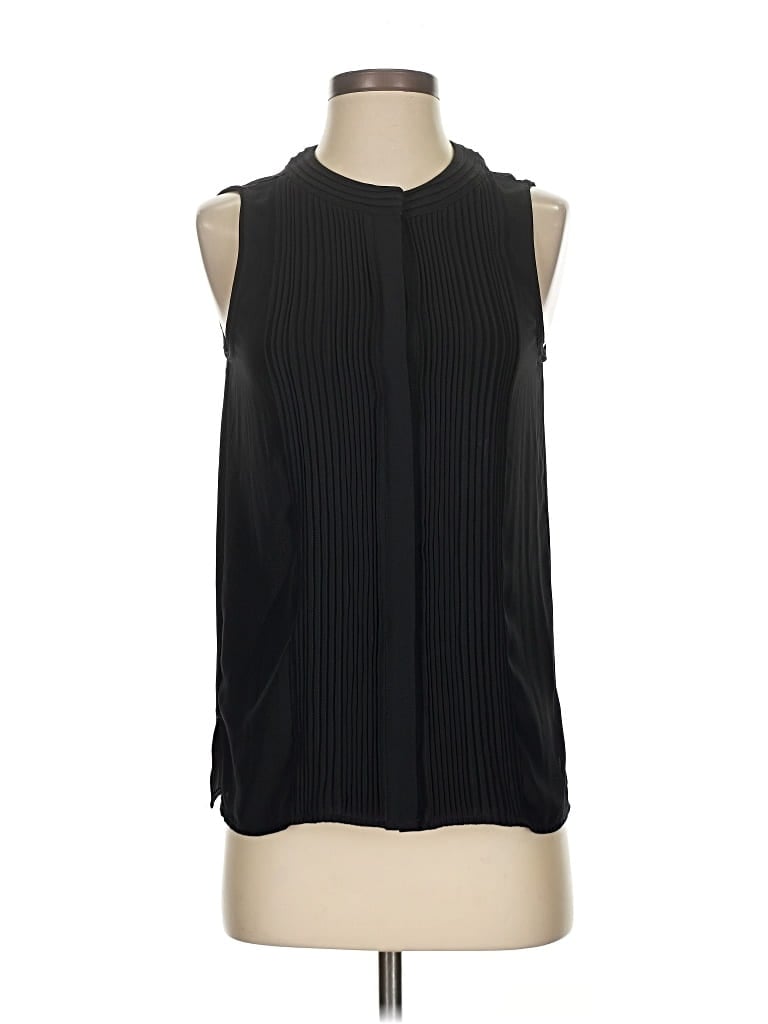 Pre-owned Ann Taylor Sleeveless Blouse In Black