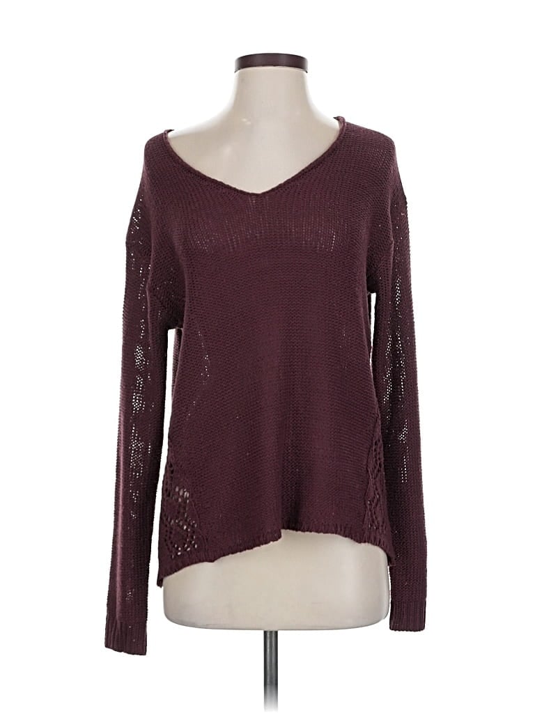 Pre-owned Harper Heritage Pullover Sweater In Burgundy