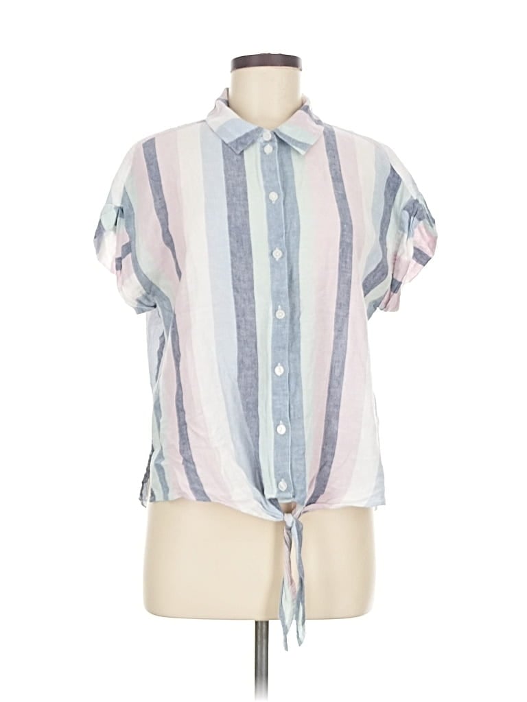 Click to view more detailed imagery on our partner's website Pre-owned Sanctuary Short Sleeve Blouse In Blue