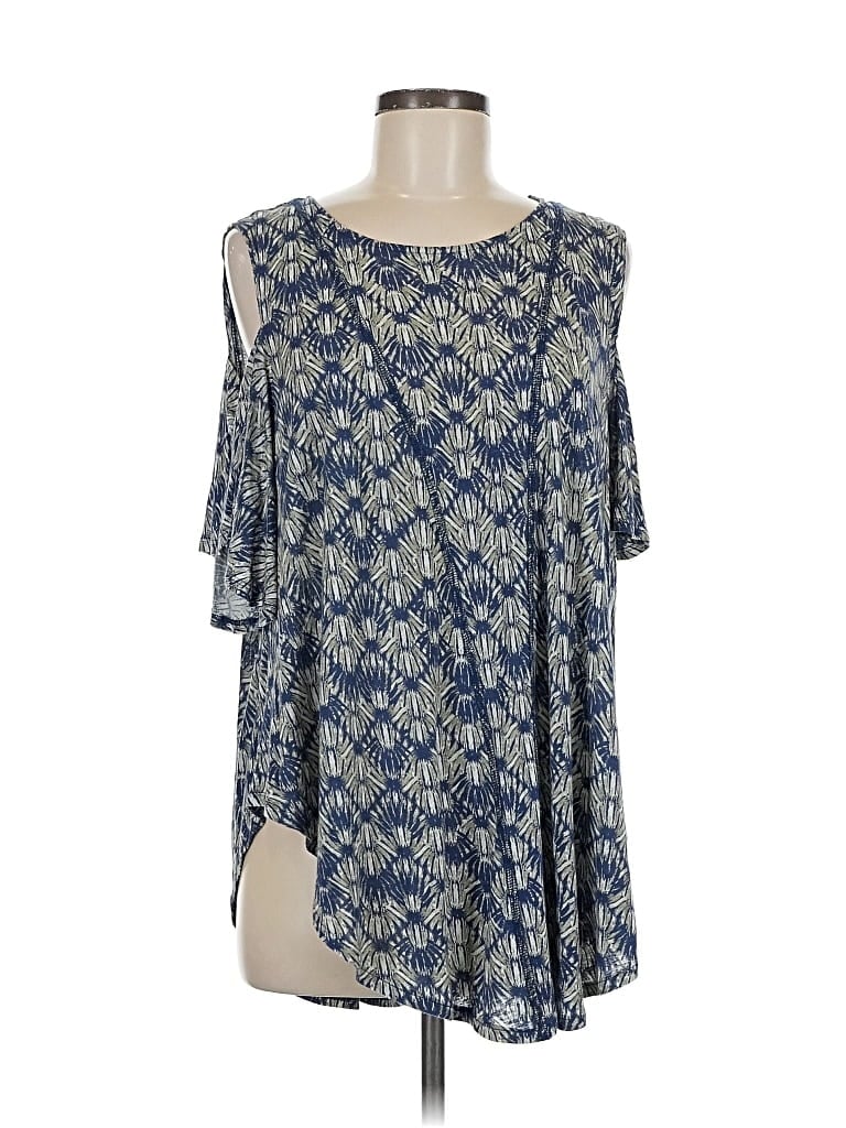 WE THE FREE Pre-owned 3/4 Sleeve T-shirt In Blue