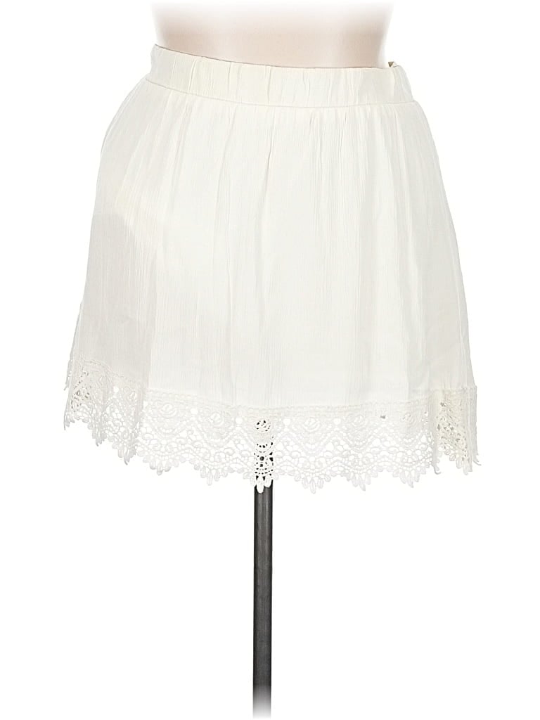 Pre-owned Copper Key Casual Skirt In White