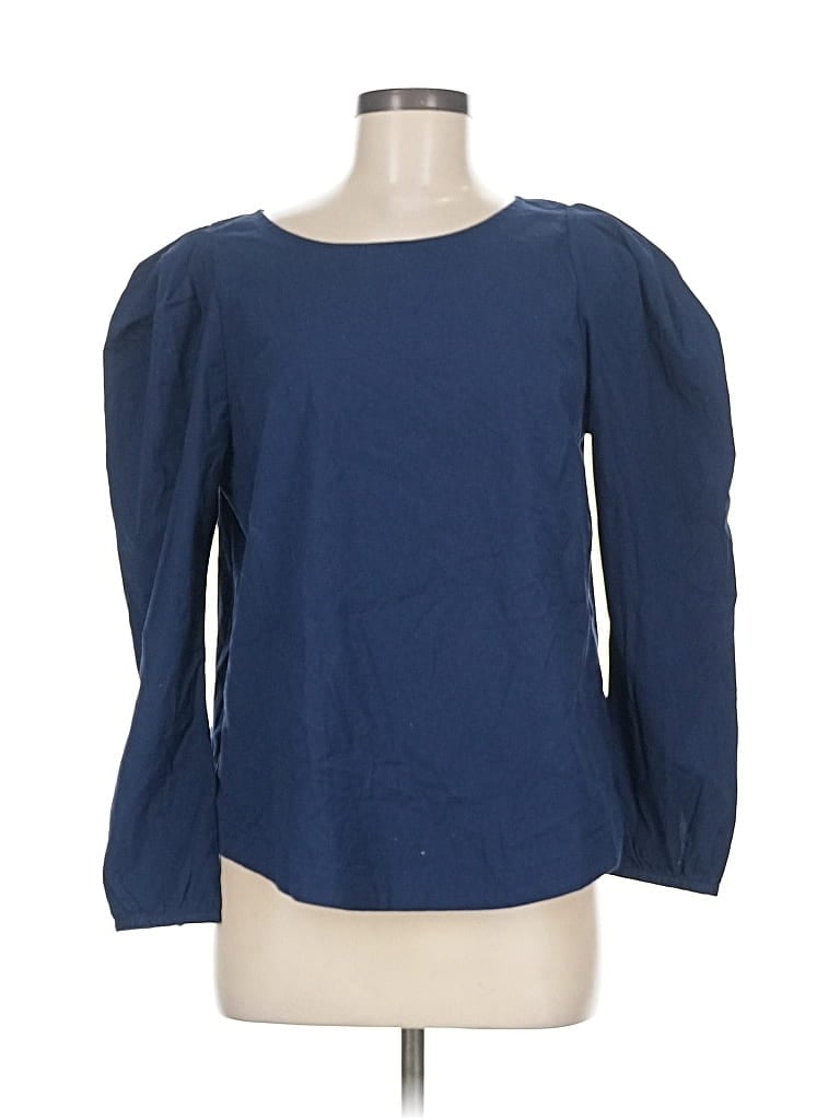 Pre-owned Vineyard Vines Long Sleeve Blouse In Blue