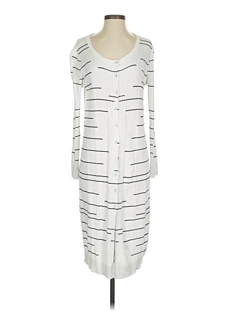 Pre-owned Cabi Cardigan Sweater In White