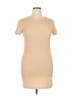 Elodie Solid Tan Casual Dress Size XL - photo 1