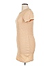 Elodie Solid Tan Casual Dress Size XL - photo 5