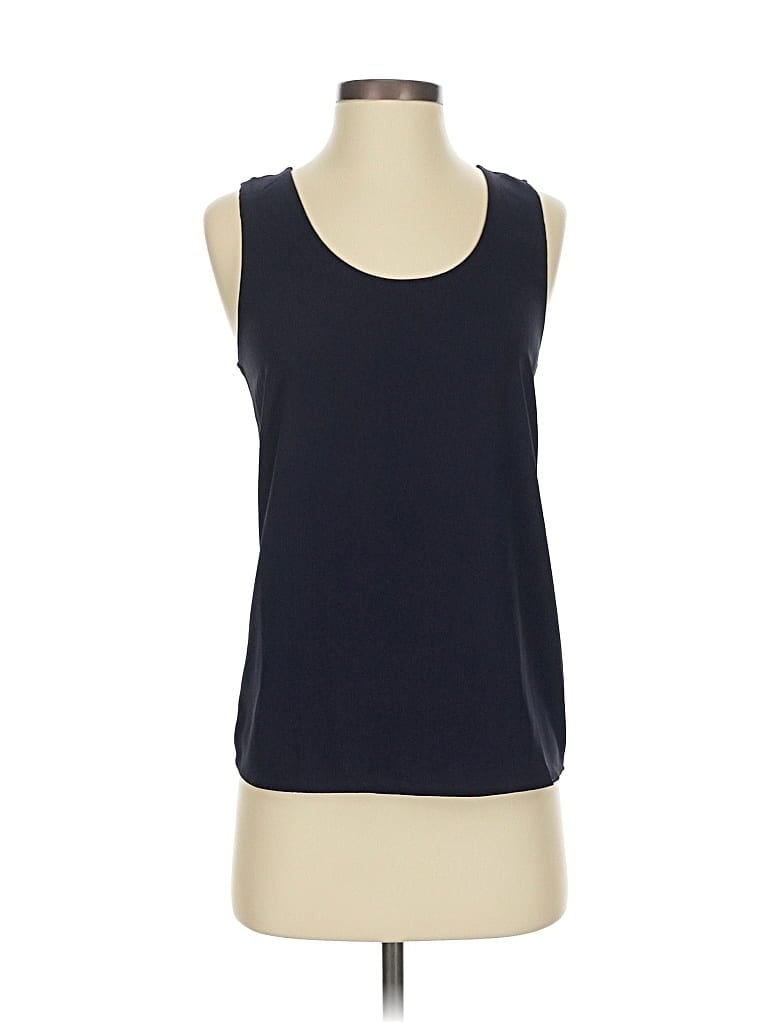 Pre-owned Ann Taylor Sleeveless T-shirt In Blue