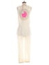 Surf Bazaar 100% Cotton Solid Ivory Tan Jumpsuit Size XS - Sm - photo 2